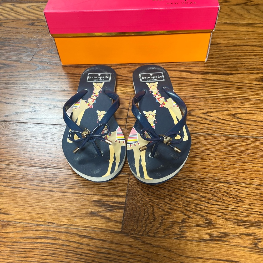 Kate Spade Navy Rubber flip flops